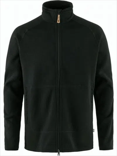 Fjallraven Kanken Minimalist Black Jacket With Full Front Zipper And Stand-up Collar