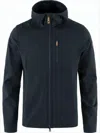 Fjallraven Kanken Minimalist Black Jacket With High Collar In Black