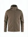 Fjallraven Kanken Minimalist Brown Padded Jacket With Hood In Brown