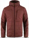 Fjallraven Kanken Padded Burgundy Jacket With Quilted Design And Hood In Multi