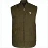 Fjallraven Kanken Quilted Casual Vest With High Collar In Green