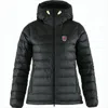 Fjallraven Kanken Quilted Down Coat With High Collar In Black