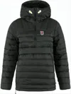 Fjallraven Kanken Quilted Down Jacket With Half-zip Front And Adjustable Hood In Black