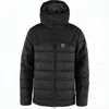 Fjallraven Kanken Quilted High Collar Down Jacket With Hood In Black