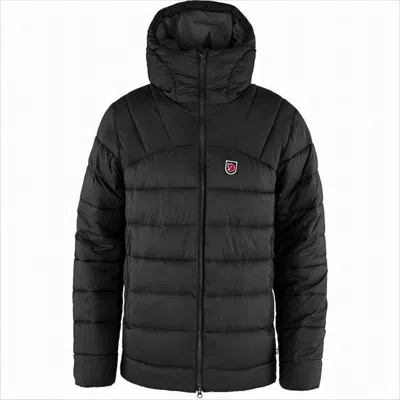 Fjallraven Kanken Quilted High Collar Down Jacket With Hood In Black