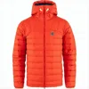 Fjallraven Kanken Quilted Padded Jacket With Hood And Toggle Adjustments In Orange