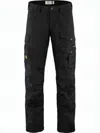 Fjallraven Kanken Rugged Cargo Straight Pants With Utility Pockets In Black