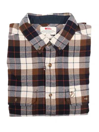 Fjallraven Kanken Singi Heavy Flannel Shirt M In Brown