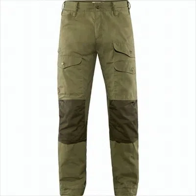 Fjallraven Kanken Straight-fit Utility Pants With Reinforced Design In Green