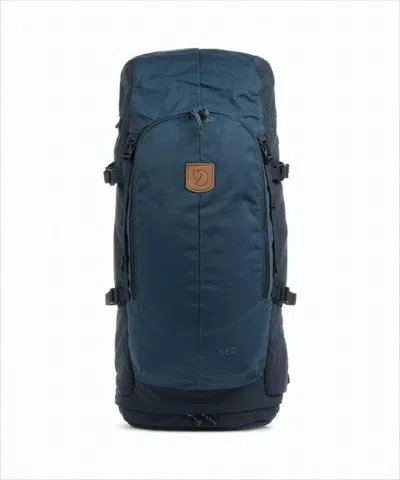 Fjallraven Kanken Structured Blue Backpack With Multiple Compartments In White