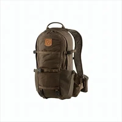 Fjallraven Kanken Structured Brown Backpack With Multiple Compartments In White