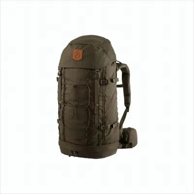 Fjallraven Kanken Structured Brown Backpack With Multiple Compartments In White