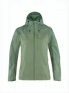 Fjallraven Kanken Tailored Two-tone Green Fjallraven Jacket With Adjustable Hood In Multi