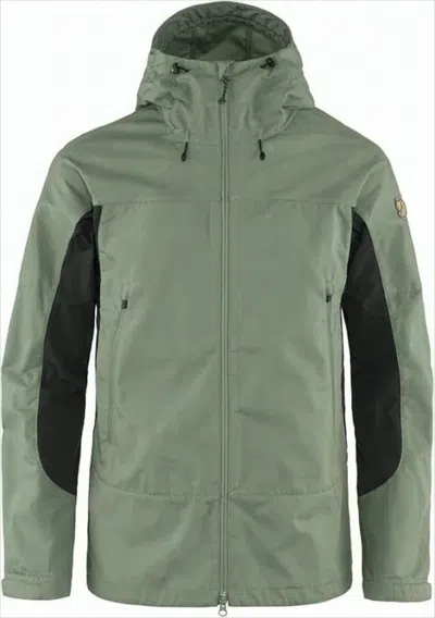Fjallraven Kanken Two-tone Casual Jacket With Adjustable Hood In Green