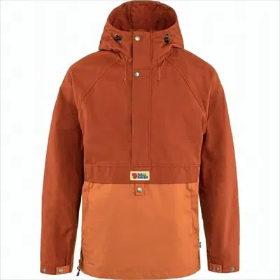 Fjallraven Kanken Two-tone Casual Jacket With Adjustable Hood In Orange