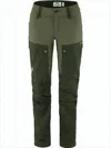 Fjallraven Kanken Two-tone Straight Pants With Contrasting Panels And Reinforced Areas In White