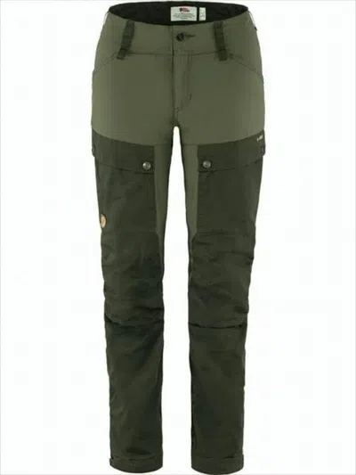 FJALLRAVEN KANKEN TWO-TONE STRAIGHT PANTS WITH FUNCTIONAL FLAP POCKETS