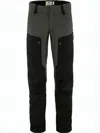 Fjallraven Kanken Two-tone Straight Pants With Reinforced Sections And Structured Fit In Black
