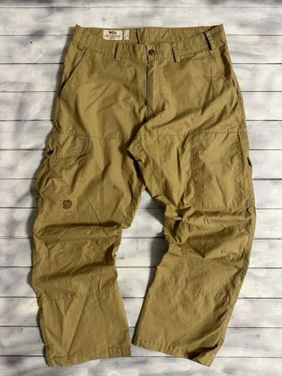 Pre-owned Fjallraven X Outdoor Life Vintage Jogger Pants Fjallraven Multipocket Outdoor In Brown