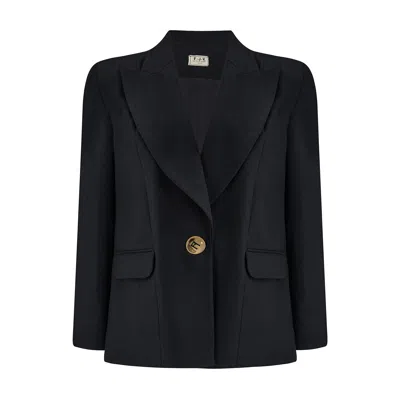 F.j.k By Farah Kadhimi Women's Black Gaga -the Loose Fit Tailored Jacket