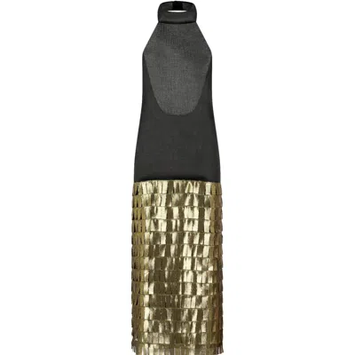 F.j.k By Farah Kadhimi Women's Black / Gold Naia In Multi