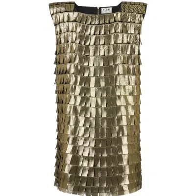 F.j.k By Farah Kadhimi Women's Gold / Black Armour In Green