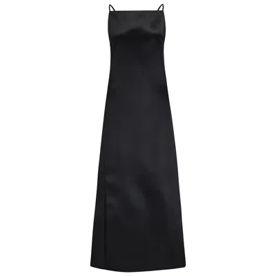F.j.k By Farah Kadhimi Women's Sonia-black Silk Slip Dress