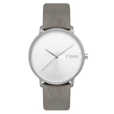 Fjord Erik White Dial Men's Watch Fj-3059-01 In Gray
