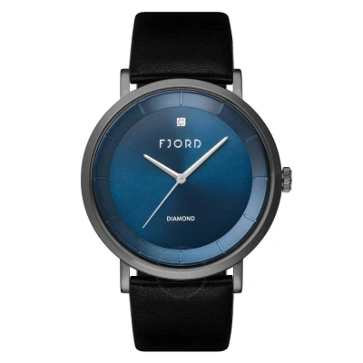 Fjord Jensen Blue Dial Men's Watch Fj-3045-05 In Black / Blue