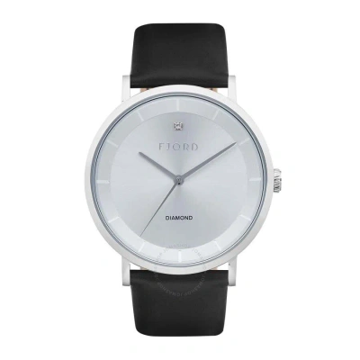 Fjord Jensen White Dial Men's Watch Fj-3045-01 In Black