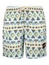 Fk Geometric-print Swim Shorts In Multi