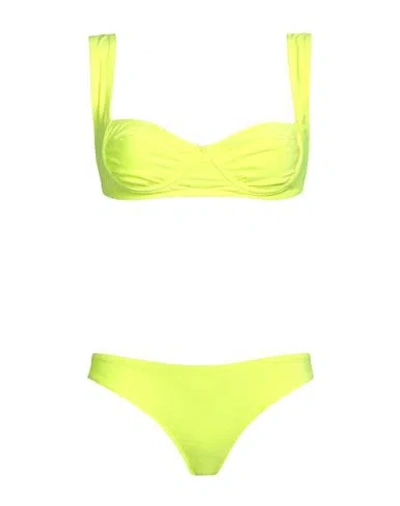 F**k Project Woman Bikini Yellow Size M Polyamide, Elastane