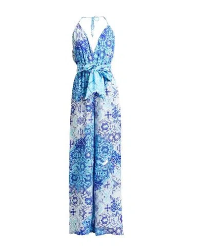 F**k Project Woman Jumpsuit Turquoise Size M Polyester, Elastane In Blue