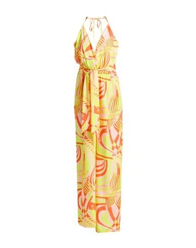F**k Project Woman Jumpsuit Yellow Size L Polyester, Elastane