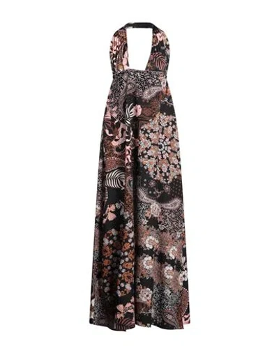 F**k Project Woman Maxi Dress Black Size L Polyester, Elastane