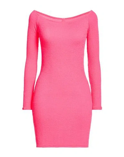 F**k Project Woman Mini Dress Fuchsia Size Xs/s Polyester, Elastane In Pink