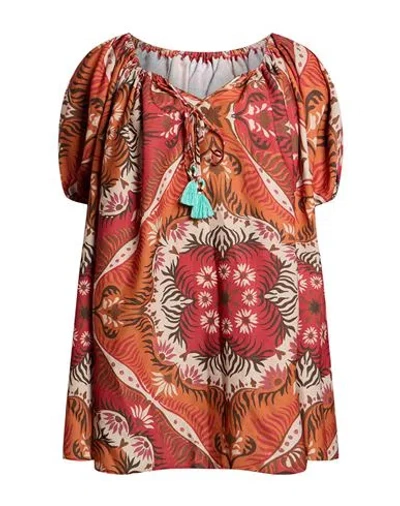 F**k Project Woman Mini Dress Orange Size S Polyester