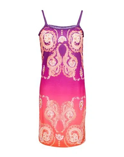 F**k Project Woman Mini Dress Purple Size M Polyester In Multi