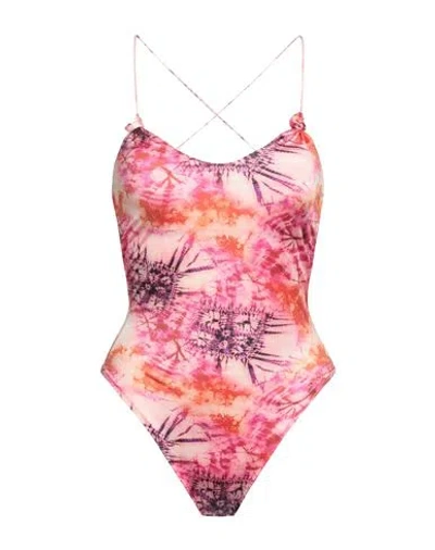 F**k Project Woman One-piece Swimsuit Fuchsia Size L Polyamide, Elastane In Pink