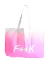 F**k Project Woman Shoulder Bag Fuchsia Size - Cotton In Pink