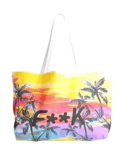 F**k Project Woman Shoulder Bag Yellow Size - Cotton