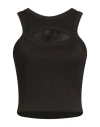 F**k Project Woman Tank Top Black Size S Polyester, Elastane