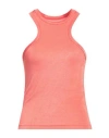 F**k Project Woman Tank Top Coral Size L Polyester, Elastane In Red