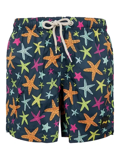 Fk Kids' Starfish-print Swim Shorts In Multi