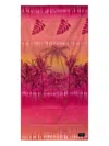 F**k Woman Hibiscus Palm-tree Beach Towel In Red