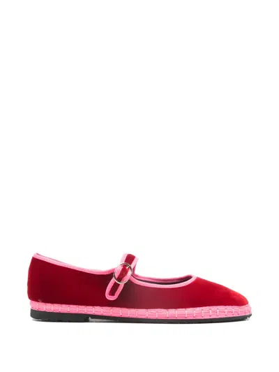 Flabelus Aurelie Ballet Flats In Red