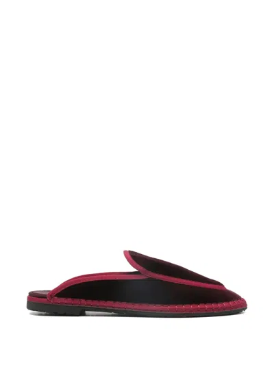 Flabelus Bruna Mules In Red