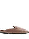 Flabelus Bruna Piped Mules In Brown