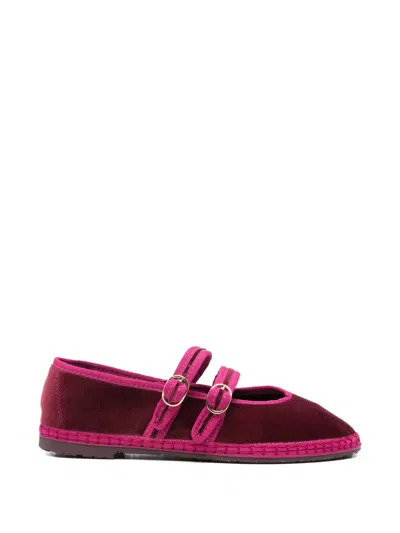 Flabelus Claire Buckle-strap Ballet Flats In Multi