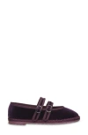 Flabelus Claire Mary Jane Flat In Purple